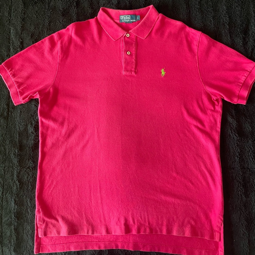 Polo Ralph Lauren Men's Vibrant Pink Polo Shirt